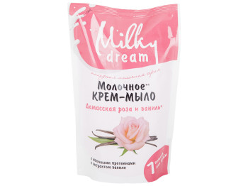 Крем-мило молочне Milky Dream Дамаська троянда і ваніль 500мл