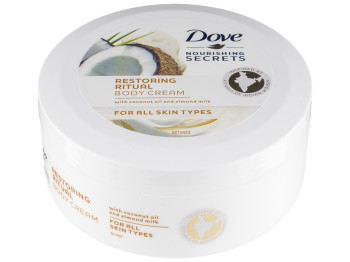 Крем для тіла Dove Nourishing Secrets з маслом кокоса і молочком мигдалю, для всіх типів шкіри 250мл