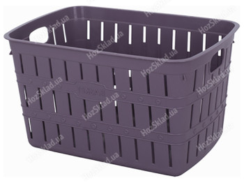 Корзина для белья Violet House Бамбу Plum, с ручками, 20л, 2065131750017