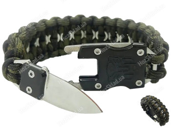 Тактический Браслет-Нож, оливковый