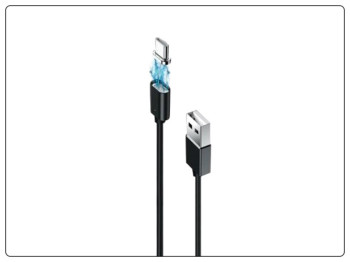 Кабель Grand-X USB-Type C MG-01C магнитный