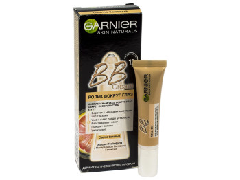 BB-крем, ролик для шкіри навколо очей Garnier. "Секрет досконалості 5 в 1" світло-беж. 7мл