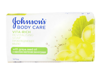 Мыло твердое Johnsons Body Care Vita Rich с маслом виноградной косточки 125гр
