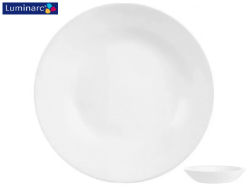 Тарілка Luminarc Diwali Marble White, 20см, супова, 07612