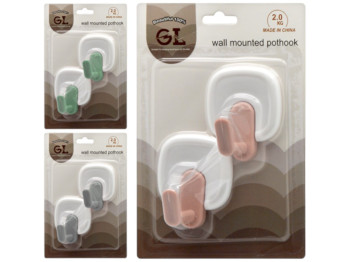 Крючки декоративные самоклеющиеся 5х5х6см (цена за набор 2шт)