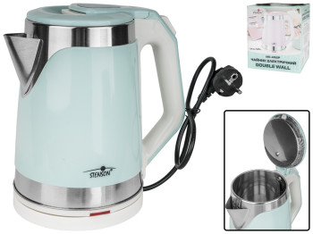 Чайник электрический Stenson Double wall голубой 1,8л 1800W