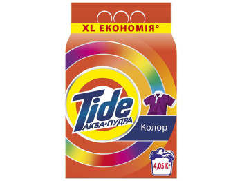 Порошок стиральный Tide Аква Пудра, для цветного белья, 27 циклов, 4,05кг
