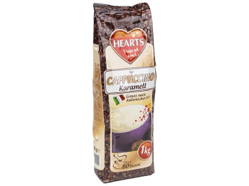 Капучино Hearts "Cappuccino Karamell" 1000гр в брикете, Германия