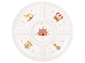 Менажница Зимняя Сказка, фарфор, 30×3см