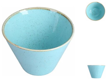 Салатник конусный Porland Turquoise, 390мл, 11,5см