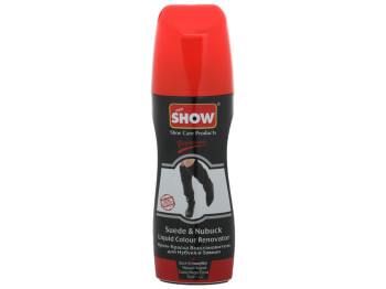 Крем-фарба рідка SHOW відновлювач для нубуку та замші, чорна 75мл