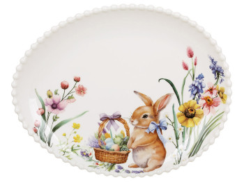 Блюдо фарфоровое Easter Melody, 27,5×22×2,8см