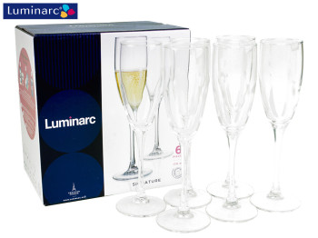 Набор бокалов для шампанского Luminarc "Signature" 170мл (цена за набор 6 шт) 10684