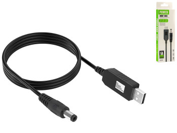 Кабель USB to DC для роутера LDO-888 з 5v на 9v 1.2A 5,5х2,1мм Колір Чорний