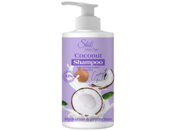 Шампунь Shik Nectar Coconut, з екстрактом моринги, очищення, зволоження та живлення, 900мл