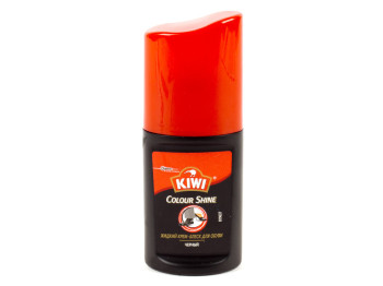 Крем-блеск для обуви жидкий KIWI "Colour Shine" (цвет черный) 50мл