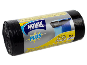 Мусорные пакеты 90л "Novax" Plus Extra Strong 20шт