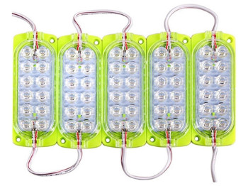 Лента Модуль 2835 Green (12 led 12V)  (цена за 5 модулей в ленте)