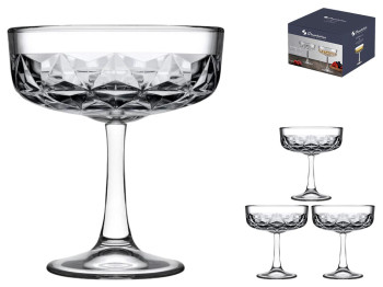 Набір келихів для ігристих вин Pasabahce Estrella, скло, 235мл, колір прозорий (ціна за 4шт)