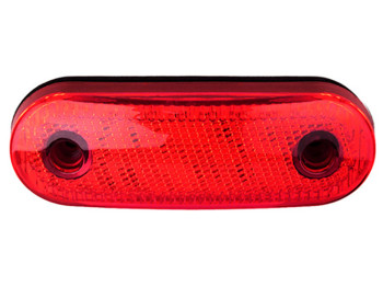 Повторювач габариту (овал) 21 LED 12, 24V червоний (TH-2130-red)