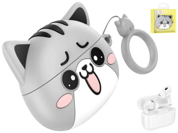 Блютуз стерео гарнитура Hoco EW48, Цвет Серый