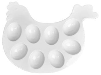 Блюдо для яиц, 26,5х20,5х2см