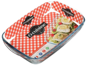 Форма для запекания O Cuisine, прямоугольная, боросиликатное стекло, 2,6л, 35×22см, цвет прозрачный