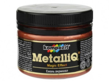 Емаль акрилова MetalliQ "Мідь" 0,1л