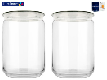 Набор банок Luminarc Plano Grey, 1л (цена за набор 2шт) 96756
