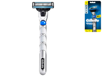 Бритва з 2 змінними касетами Gillette Mach3 Turbo 3D 3 леза