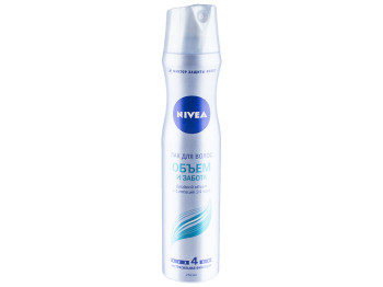 Лак для волосся Nivea "Об'єм і турбота" подв. об'єм і фіксація 24г, з фактором захисту волосся 250мл
