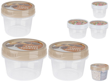 Набір контейнерів PlastArt із кришкою (ціна за набір 3шт)