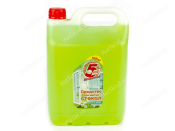 Засіб для миття скла Five Весняні квіти зі спиртом 5л каністра