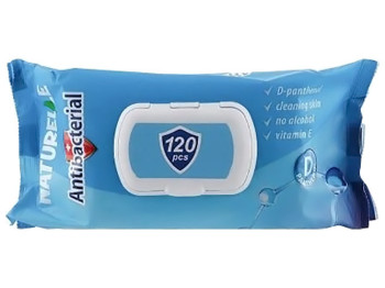 Вологі серветки Naturelle Antibacterial з D-пантенолом 120шт