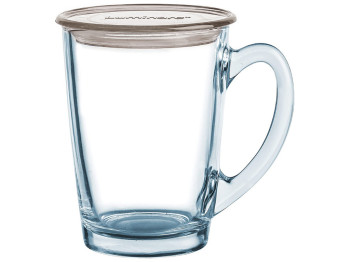 Чашка Luminarc New Morning Grey, з кришкою, 320мл, 0883314941197