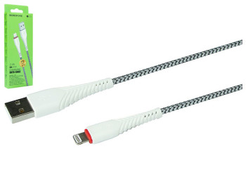 Кабель USB Borofone BX25 Powerful Lightning, Білий