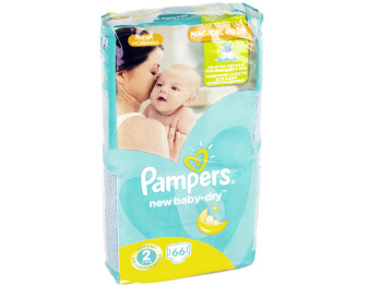 Подгузники Pampers "New Baby-Dry Mini" (3-6 кг) 66шт