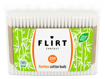 Ватные палочки бамбуковые FANTASY FLIRT 200шт в ZIP-упаковке BPF014
