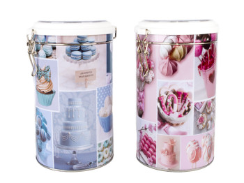 Банка металлическая для сыпучих продуктов 10.5x19см