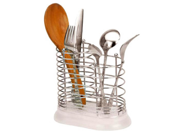 Сушилка кухонная Stenson хромированная с пластиковой подставкой.