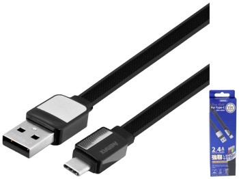 Кабель USB Remax RC-154a Platinum Type-C, Чорний