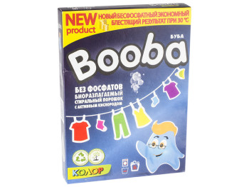 Пральний порошок Booba "Колор" для кольорової та білої білизни 350г