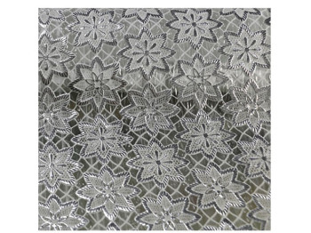 Клеенка виниловая ажурная "Lace" с серебром 1,37x20 метров (цена за рулон)