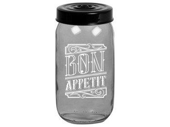 Банка Herevin Transparent Grey, 1л, 8699038090293