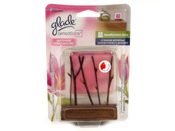 Освежитель воздуха декоративный аромакристалл Glade Sensations "Цветочная безупречность"
