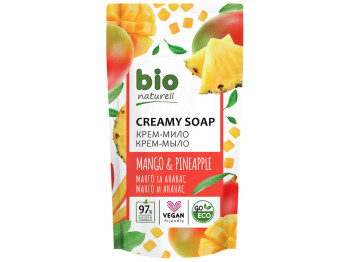 Крем-мило Bio Naturell Манго та ананас дой-пак 460мл