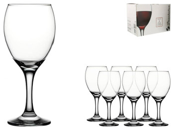 Набір келихів для вина Pasabahce Imperial, скло, 255мл, колір прозорий (ціна за 6шт)