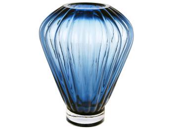 Ваза стеклянная Blue Grace, 8,5х19х25см, цвет - синий