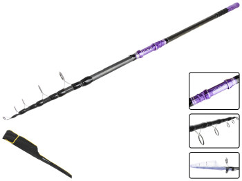 Спінінг телекарп Sams fish "Premium carp" карбон, 5 кілець, 4 секції 80-200г 3,6м