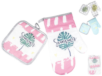 Набор кухонный (рукавица, прихватка) 27x17см